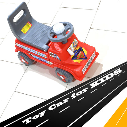 Wukusy kids baby ride-on push car with backrest, musical horn, suitable for toddlers and children, toy for boys and girls.