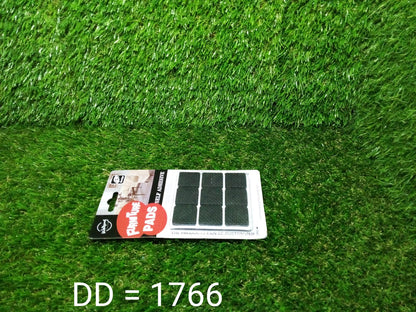 Set of 18 square self-adhesive furniture pads by Wukusy for protecting floors and reducing furniture noise.
