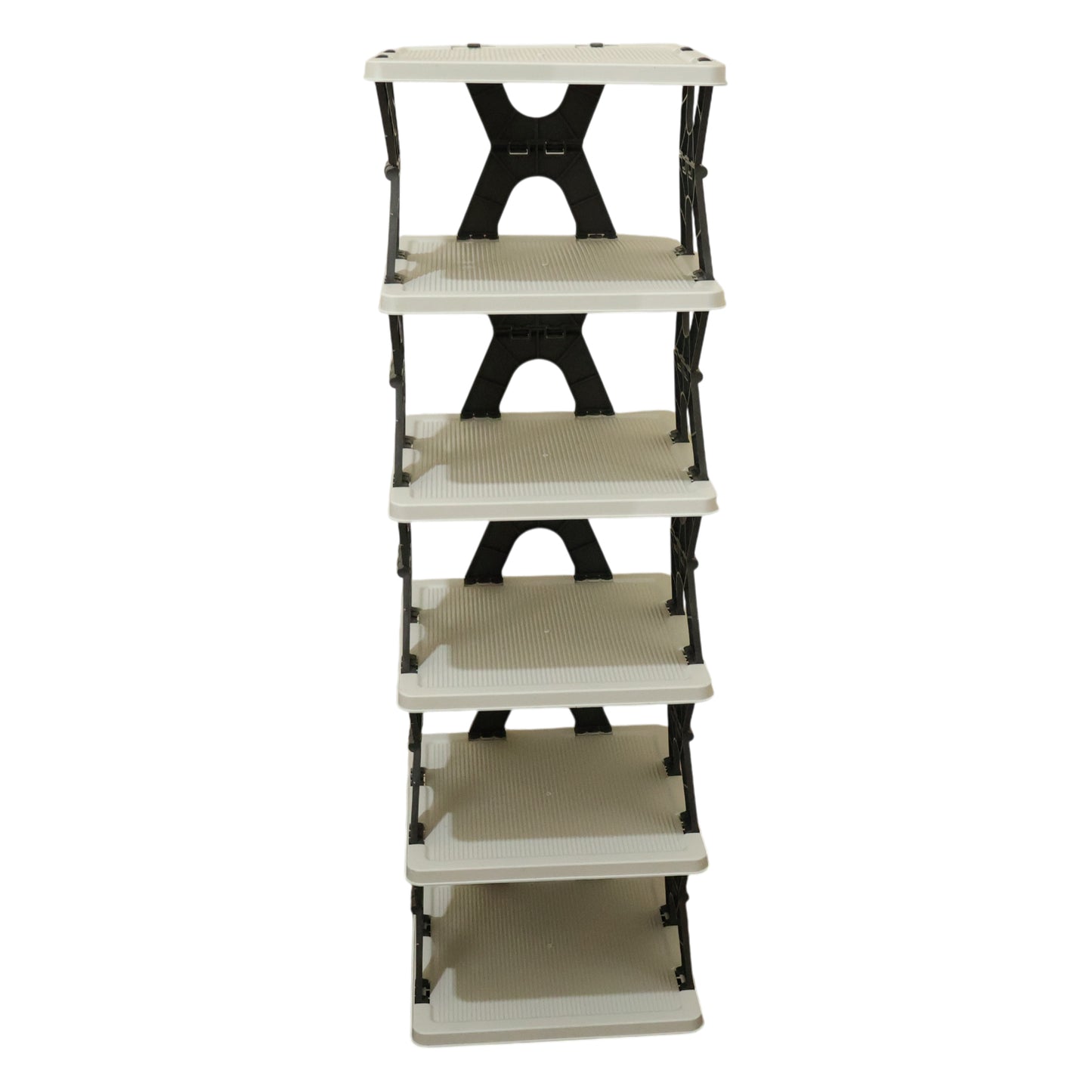 Wukusy 6-layer rectangle shoe rack stand with multiple tiers for organized shoe storage and easy access.
