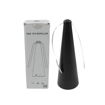 Wukusy 8416 fly protection fan, portable insect fly fan with battery and USB operation, ideal for indoor and outdoor use