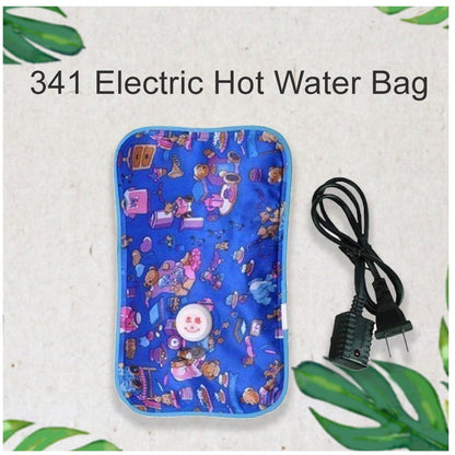 Wukusy electric hot water bag in soft fabric cover, designed for soothing warmth and pain relief.