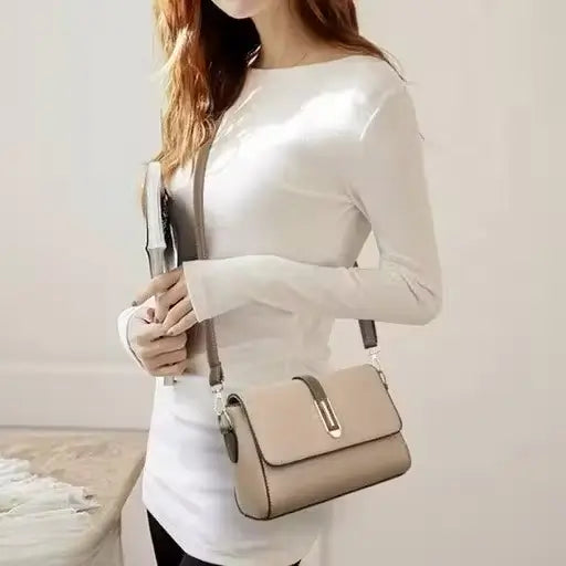 Ekom leather sling bag for women, stylish crossbody purse with adjustable strap and compact design for everyday use