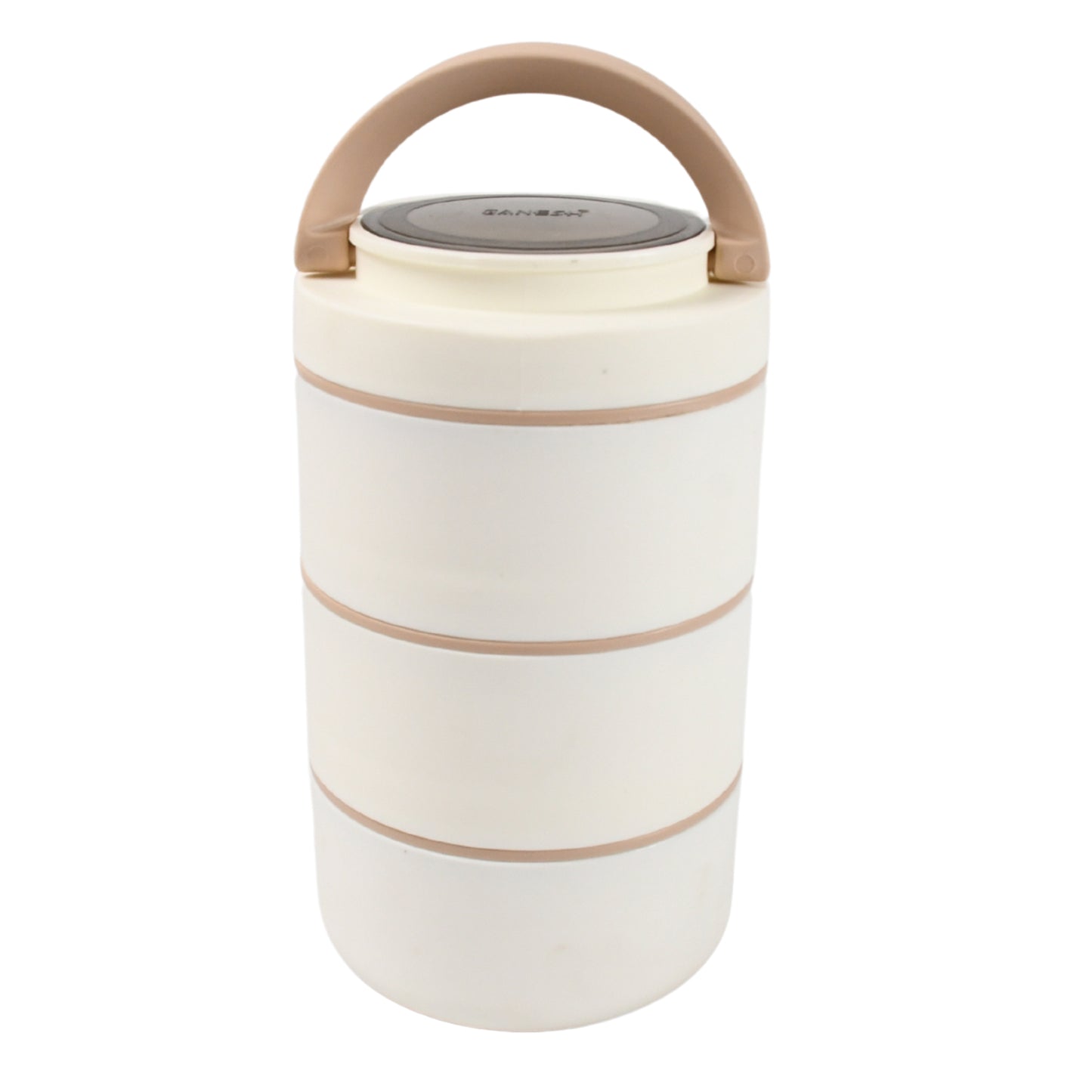 Wukusy Ganesh Smart Stack stainless steel lunch box with 2 or 3 layers, airtight and leak-proof for office, school, or picnic use.