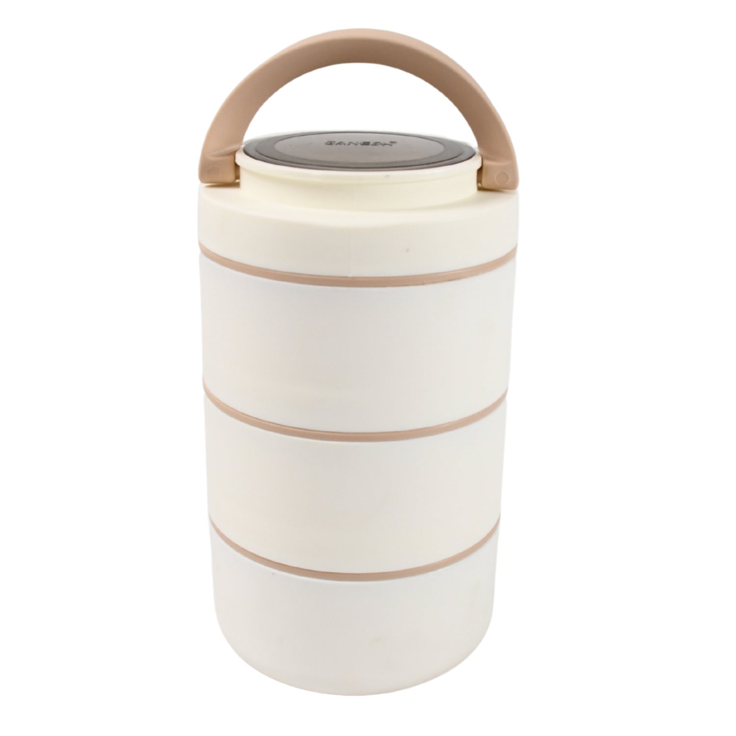 Wukusy Ganesh Smart Stack stainless steel lunch box with 2 or 3 layers, airtight and leak-proof for office, school, or picnic use.