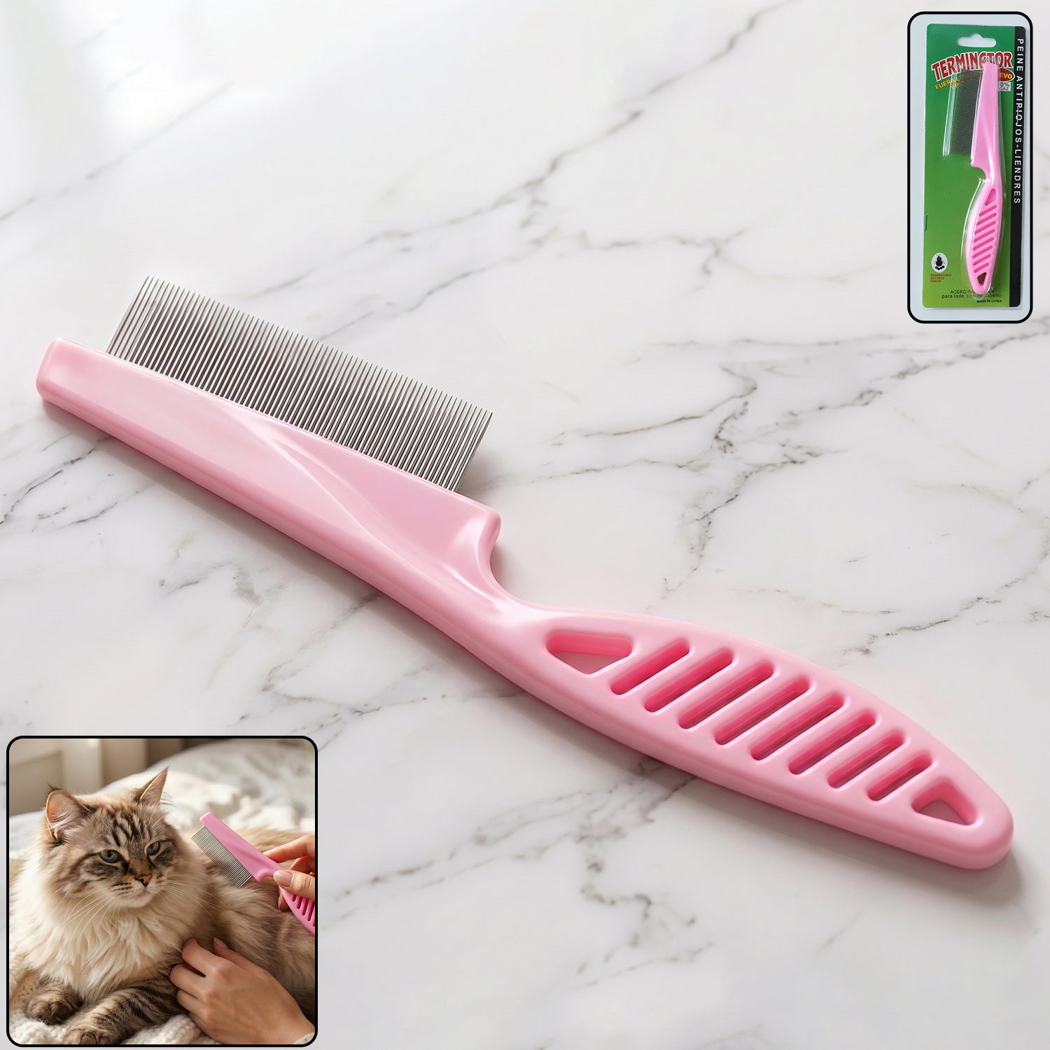 Wukusy pet dog hair removal grooming comb for shedding fur, designed for effective cleaning and fur removal from dogs