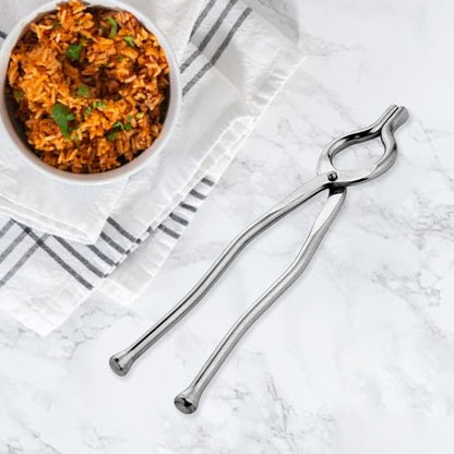 Wukusy Apex Full Round Sansi heavy-duty stainless steel pakkad with strong grip, ideal for home kitchen use