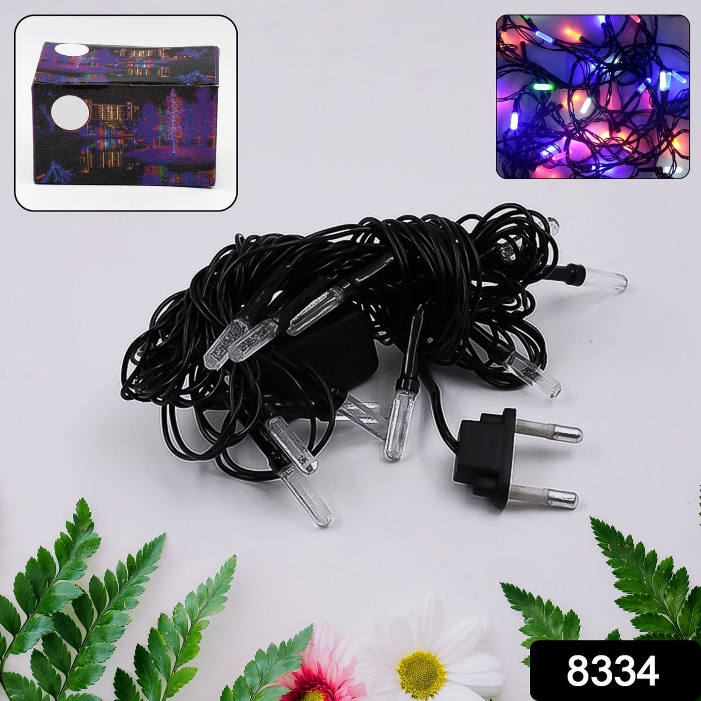 Wukusy Festival 3-meter multi-color LED string light for indoor and outdoor home decoration, ideal for Diwali, birthdays, and special occasions.