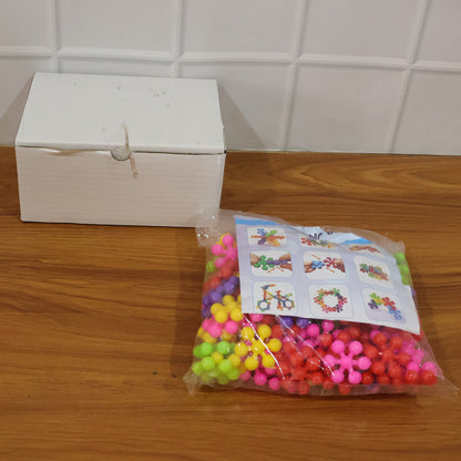 Colorful Wukusy DIY building blocks toy for kids, featuring creative puzzle pieces in a set for imaginative play.