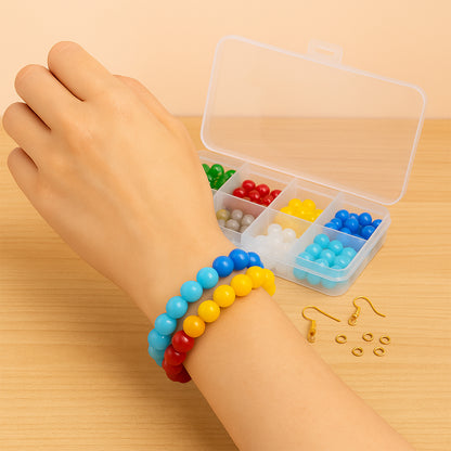 Wukusy premium DIY jewelry making kit featuring colorful beads, charms, and tools for creating custom fashion jewelry.