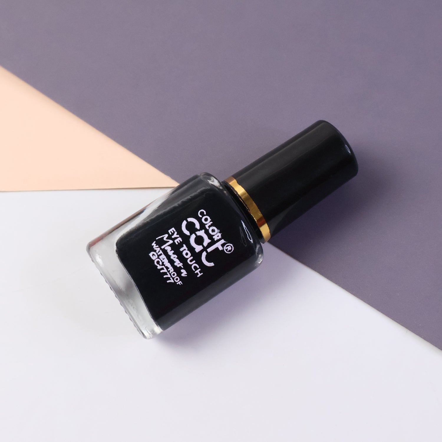Wukusy Color Cat Eye Touch Waterproof Mascara in 8ml, showcasing the sleek black tube and brush for bold eye makeup.