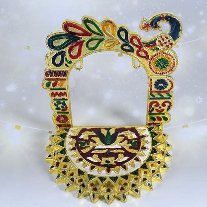 Wukusy Bal Gopal Zula decorative home swing with intricate design, suitable for home, office, or restaurant decor.