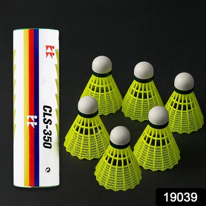 Set of six durable feather shuttlecocks by Wukusy, ideal for recreational badminton play and outdoor sports.
