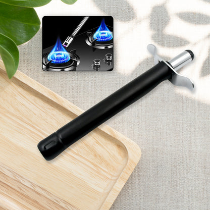 Wukusy stainless steel gas lighter for kitchen stove, long-lasting and unbreakable, ideal for gas stoves in restaurants and home kitchens.