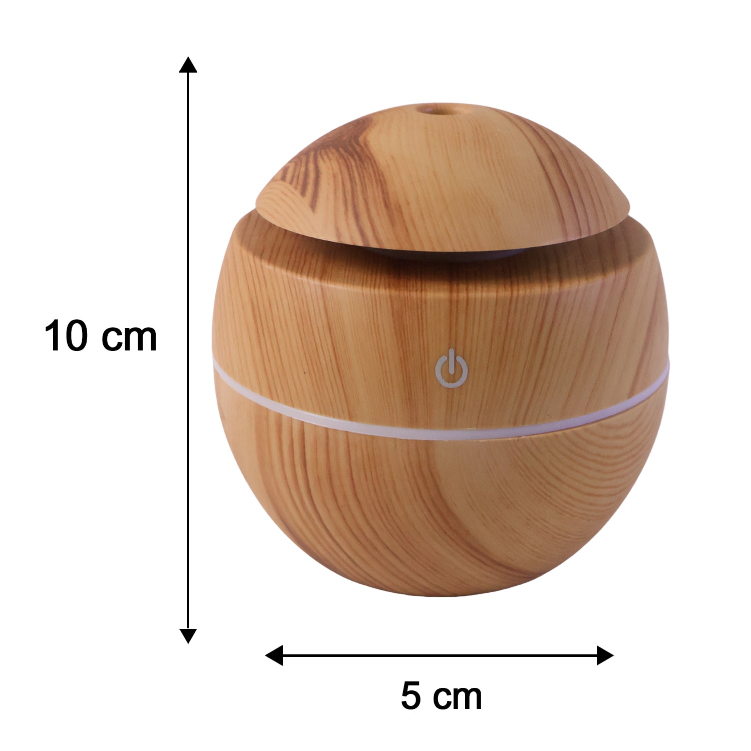 Wukusy ultrasonic aroma diffuser humidifier with 200ml capacity and LED light for home or office use.