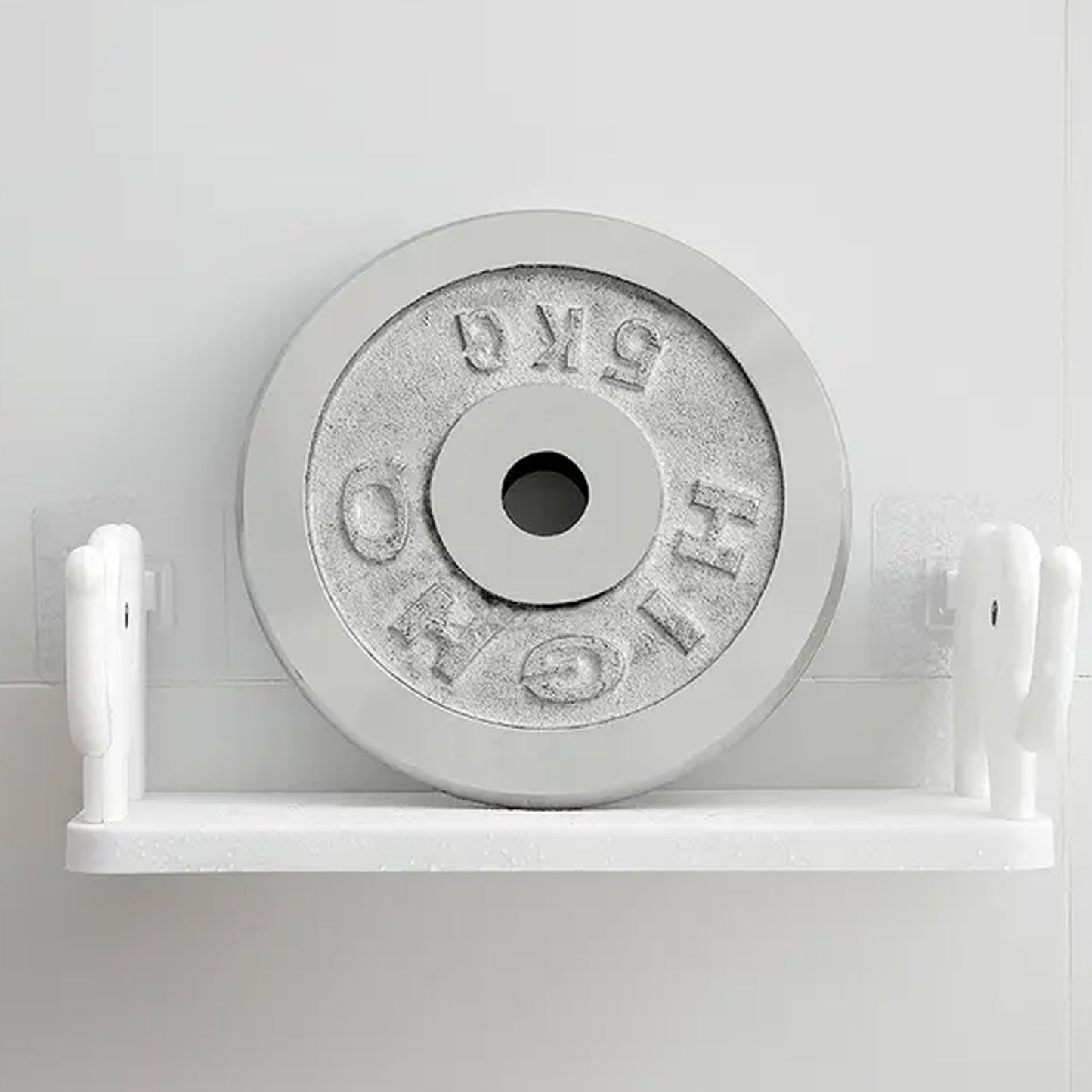 Cute elephant-shaped wall-mounted storage shelf by Wukusy, perfect for kitchen, bathroom, or bedroom organization.