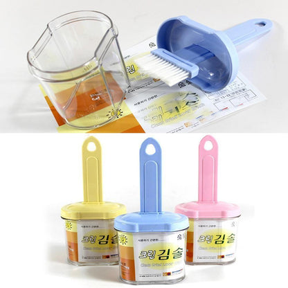 Wukusy 2429 multi-purpose silicone spatula with holder, durable kitchen tool for cooking and baking tasks.