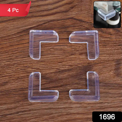 Wukusy 1696 baby safety corner protectors, set of 4, clear plastic guards for child-proofing table edges in home safety.