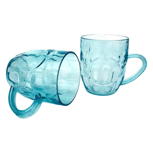 Wukusy Apex Shake Mug Set with two durable plastic 350ml mugs for home and kitchen use, shown in the image.