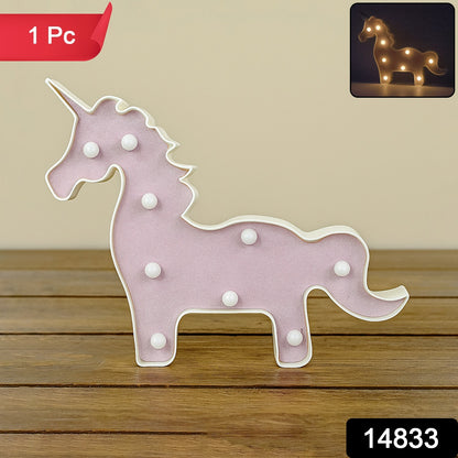 Wukusy magical unicorn-shaped LED night light for home decor, featuring a whimsical unicorn design with colorful lighting.
