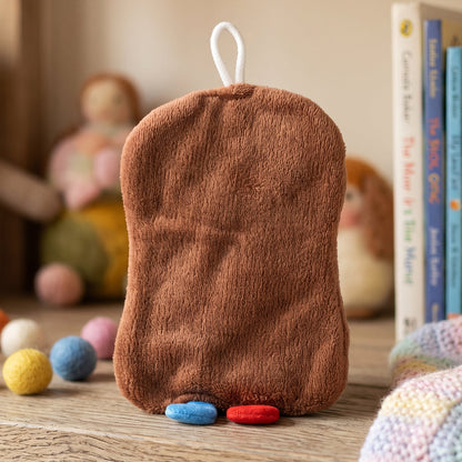 Cartoon Bread Slice Microfiber Hanging Hand Towel Quick Dry Cloth (1 Pc)