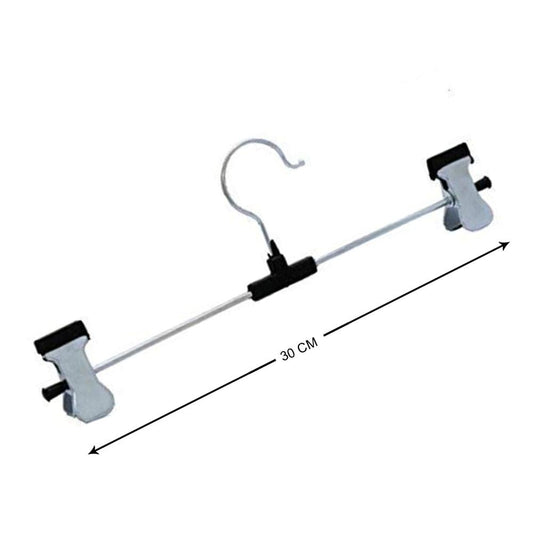 Set of 12 Wukusy 7202 hangers with 2 adjustable anti-rust clips for home improvement, ideal for clothing and laundry organization.