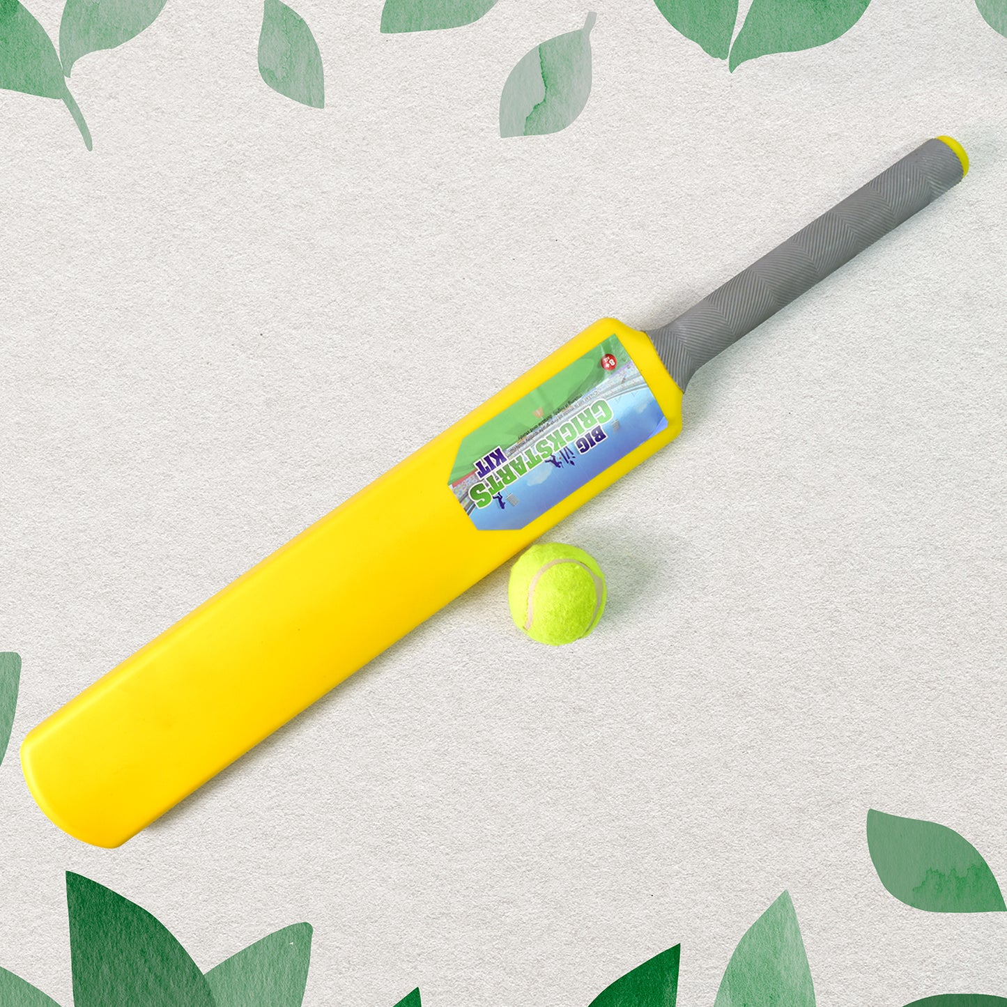 Wukusy Big Cricket Kit includes cricket bat, rubber ball, bails, three stumps with stand for outdoor cricket play