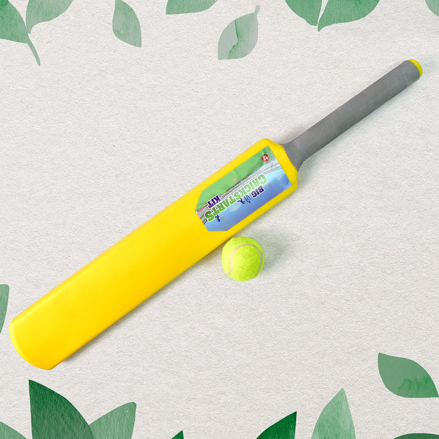 Wukusy Big Cricket Kit includes cricket bat, rubber ball, bails, three stumps with stand for outdoor cricket play