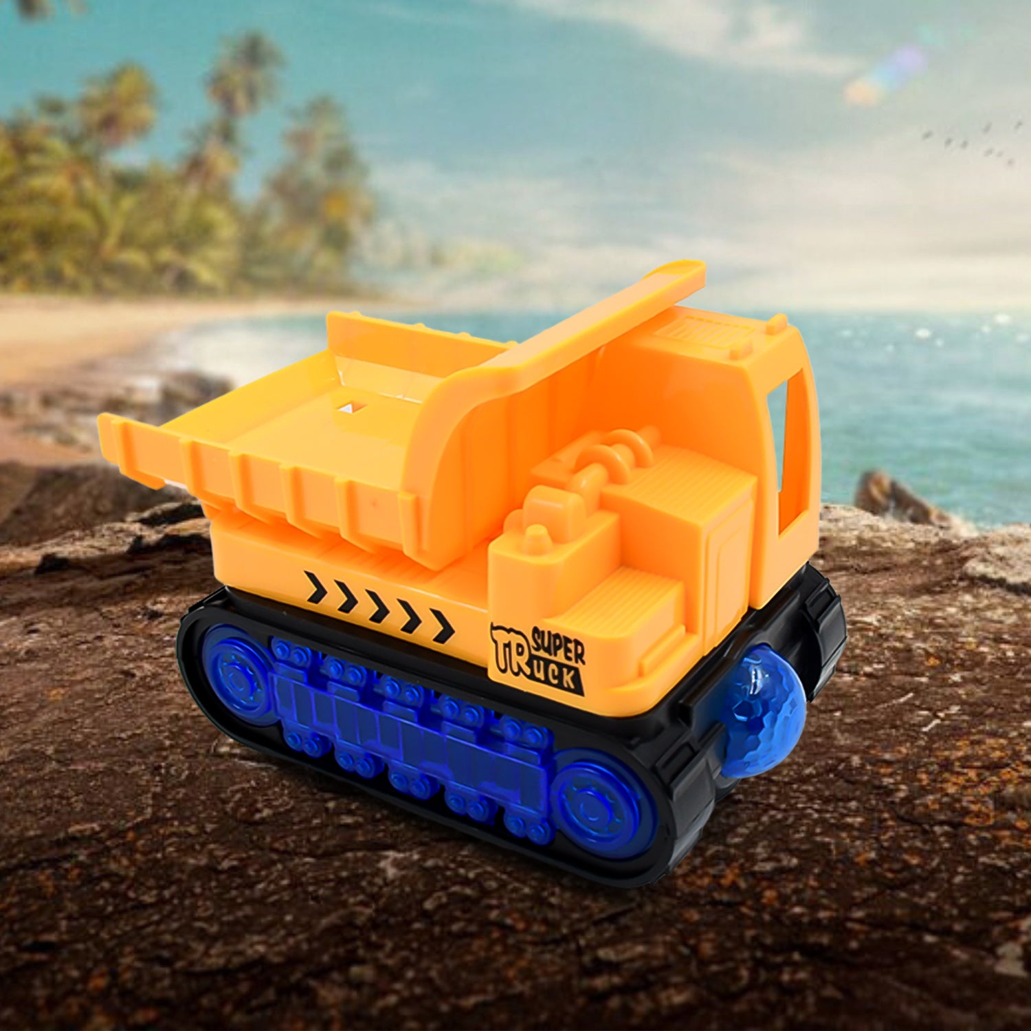 Wukusy engineering toy truck for kids, self-driving super dump truck with electric features, perfect for boys' birthday gifts.