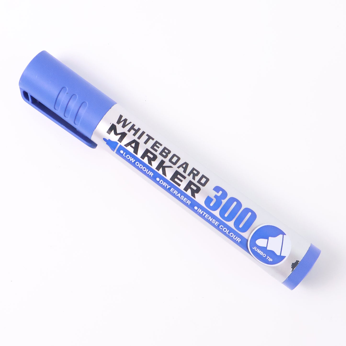 Wukusy jumbo whiteboard marker with blue ink, ideal for office use, featuring a large tip for bold writing.