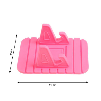 Wukusy 9049 universal portable mobile holder stand displaying a sleek black adjustable phone stand on a white background.