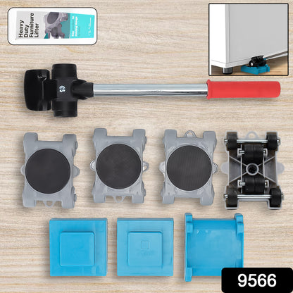 Wukusy furniture lifter tool set with 8-piece home improvement furniture dollies and lifters on a work surface.