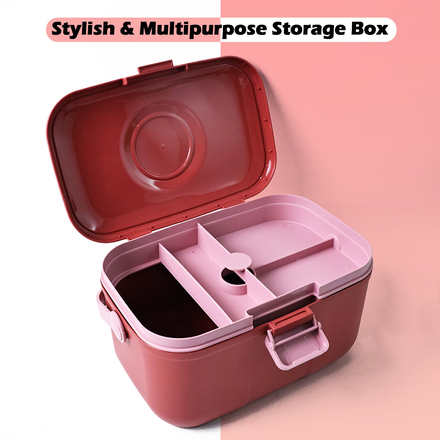 Wukusy Supermom multipurpose storage box with handle, ideal for home organization and storage solutions.