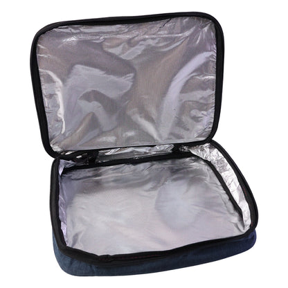 Lightweight Wukusy travel organizer bag with multiple compartments for travel or gym storage, shown with zipped closure and compact design.