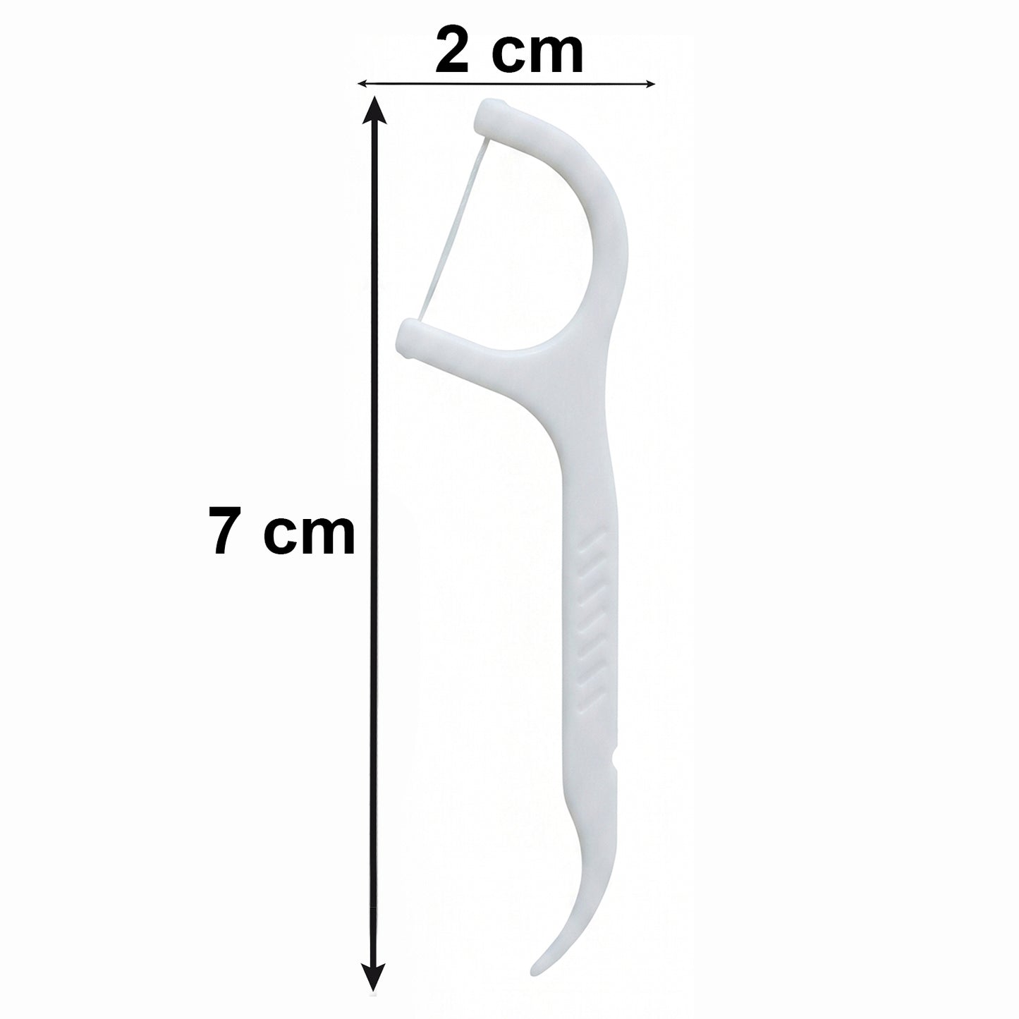 Wukusy 2-in-1 dental floss sticks set with box for teeth cleaning and flossing, featuring ergonomic handles and disposable floss tips.