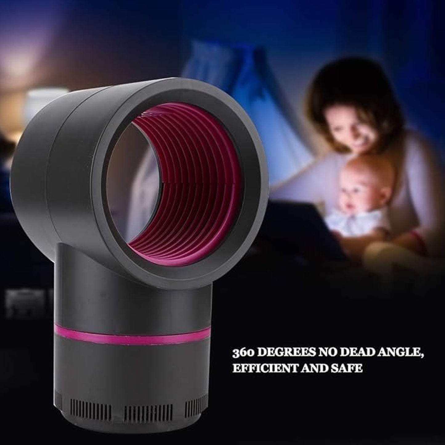 Wukusy USB electric mosquito killer lamp, health care device with a sleek design, used to attract and eliminate mosquitoes.