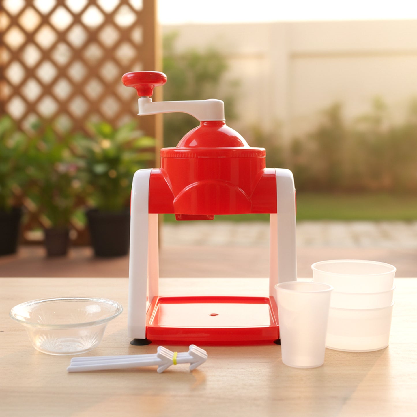 Red Wukusy manual Gola Maker for creating traditional woven straw or grass headbands and accessories.