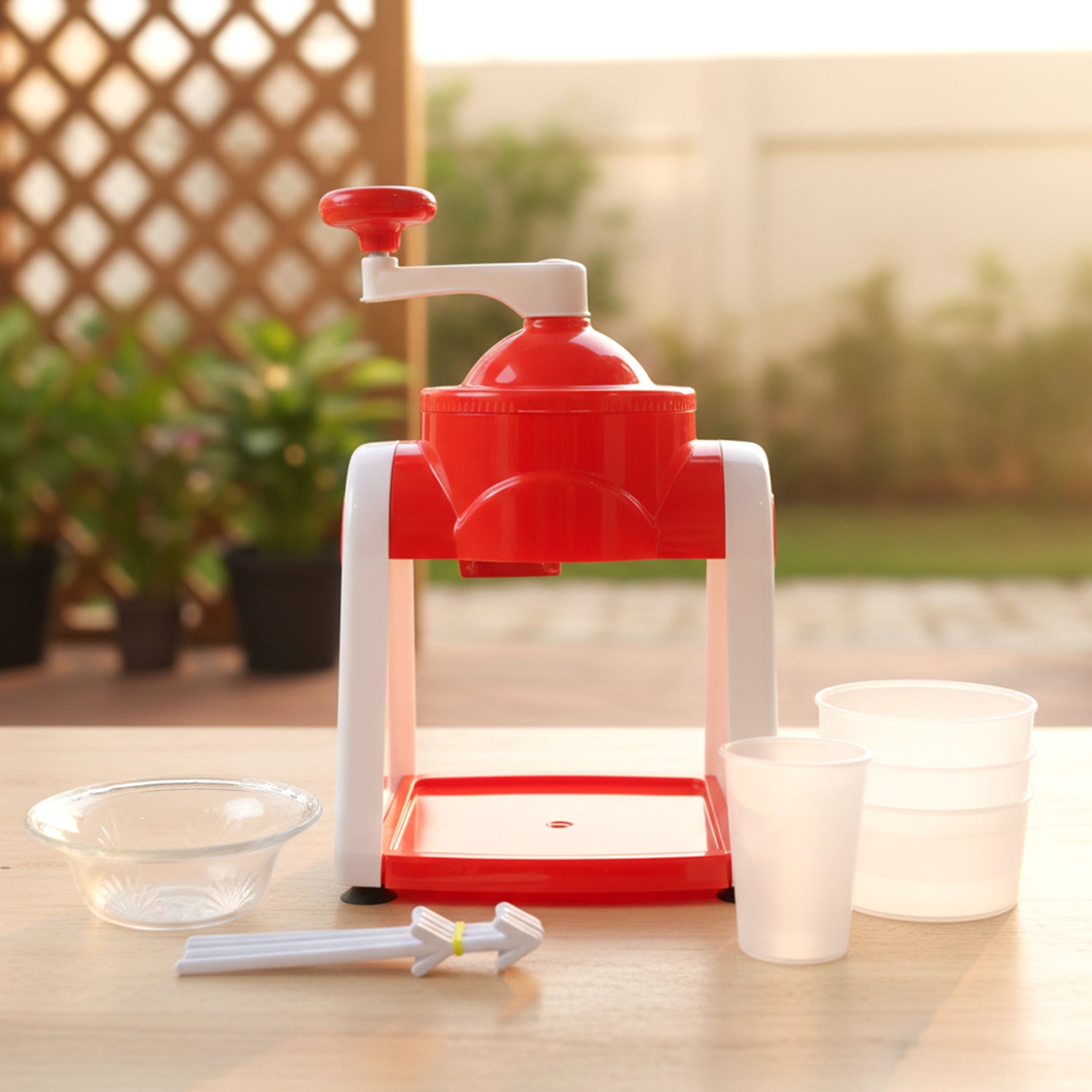 Red Wukusy manual Gola Maker for creating traditional woven straw or grass headbands and accessories.