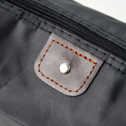 Wukusy premium multipurpose travel bag organizer pouch showing multiple compartments for toiletries and accessories.