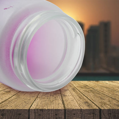 Colorful Wukusy 350ml motivational glass water bottle with rubber band, designed for daily hydration during workouts or cycling.