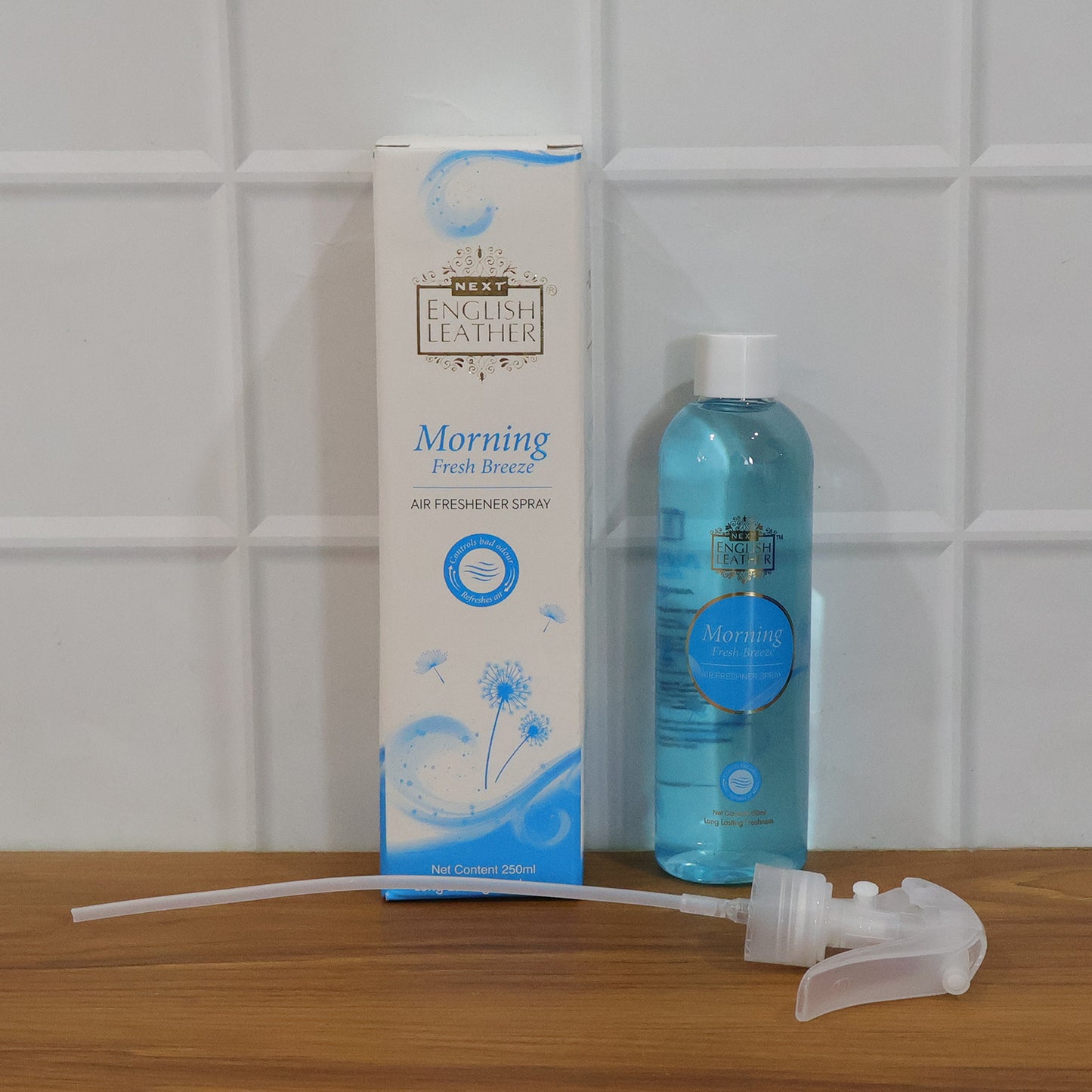 Wukusy Next Premium Morning Fresh Breeze air freshener spray bottle, 250ml with a fresh, clean scent.