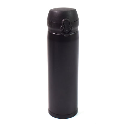 Insulated stainless steel kids' water bottle in mix colors with 500ml capacity, featuring a secure lid and colorful design by Wukusy