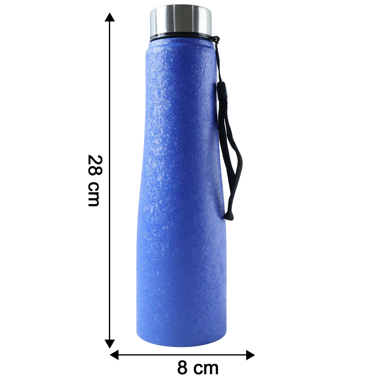 Wukusy 1000ml blue stainless steel water bottle with sleek design and secure lid, ideal for hydration on the go
