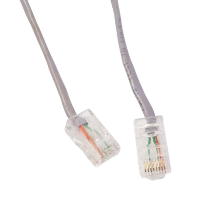 Wukusy high-speed 1.5 meter Ethernet LAN cable for office use, showing black cable with RJ45 connectors on both ends.