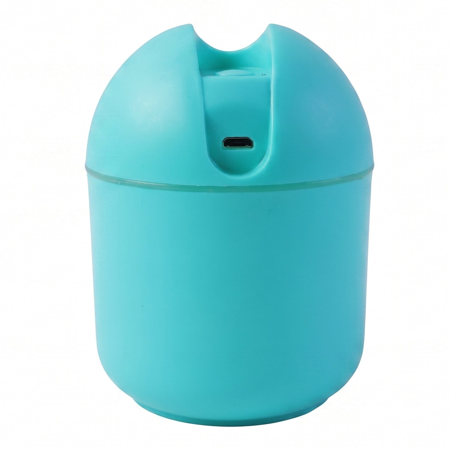 Wukusy portable USB mini air humidifier with cool mist, compact device emitting visible mist in a modern design