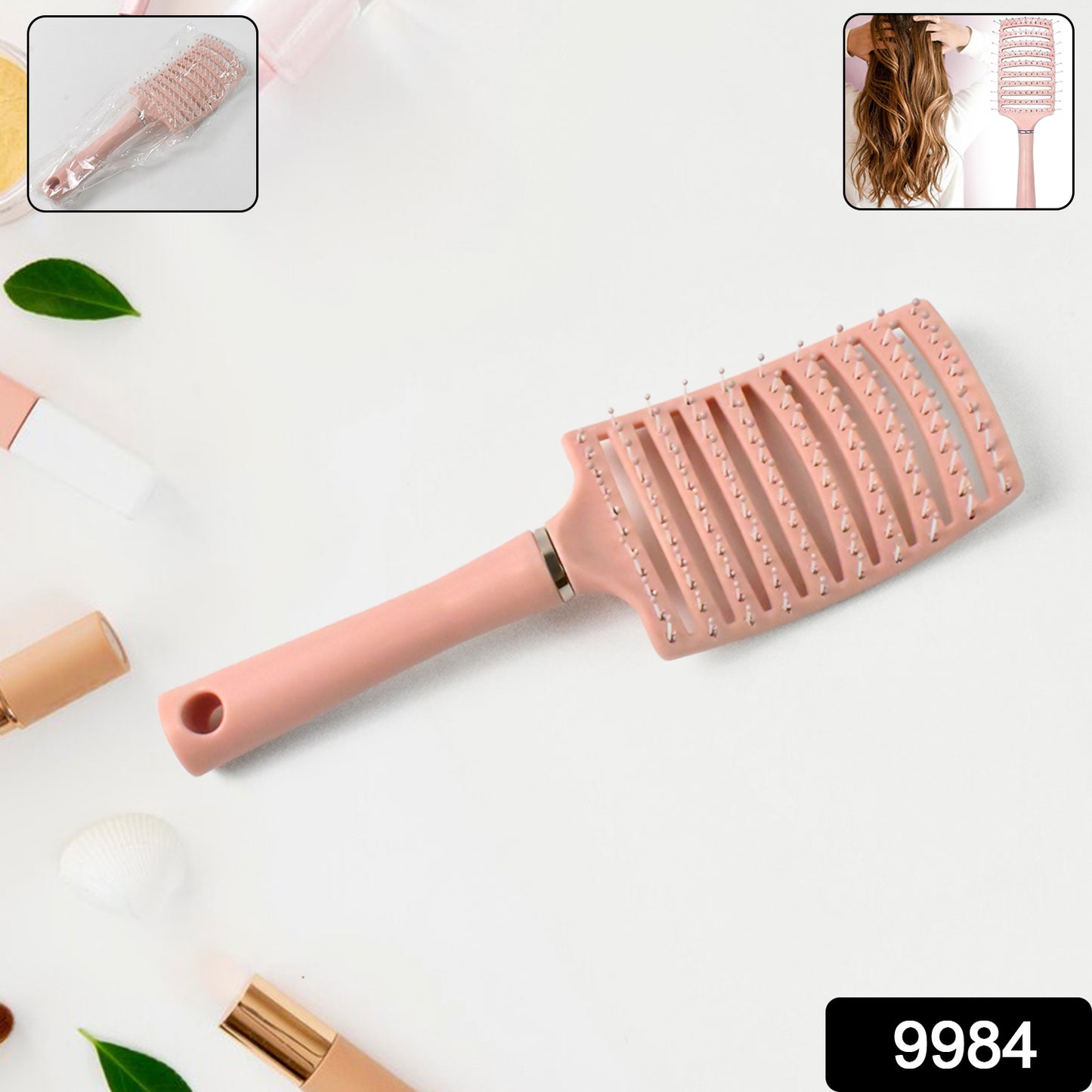 Wukusy massage comb hair brush, 24 cm, designed for scalp relaxation and gentle hair detangling, shown in the image.