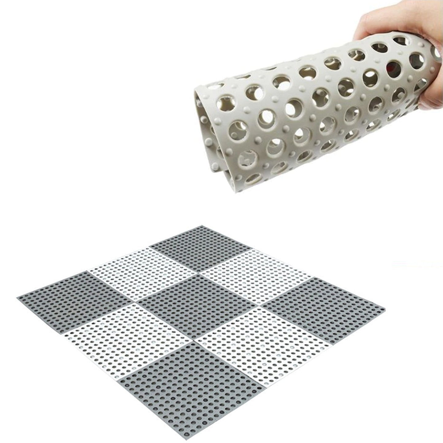 Wukusy 4775 Bath Anti Slip Mat for bathtub and toilet, provides slip-resistant surface to prevent falls on wet floors.