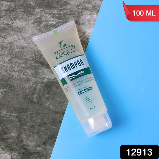 Wukusy Zequz Conditioning Shampoo bottle, 100 ml size, with sleek design and label visible, for healthy, shiny hair care.