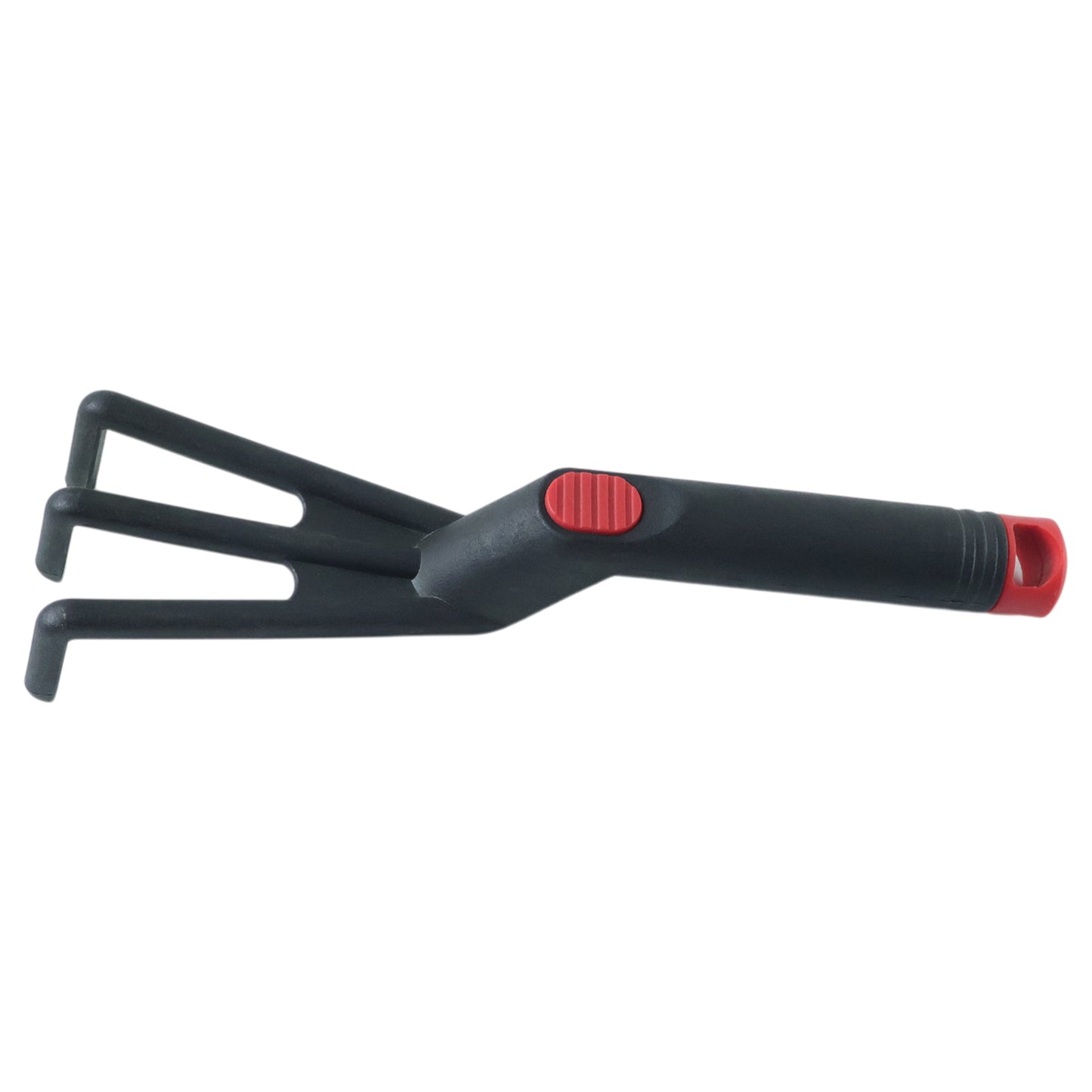 Wukusy hand garden cultivator rake with plastic tines, 27 cm gardening tool for aerating and loosening soil in the garden