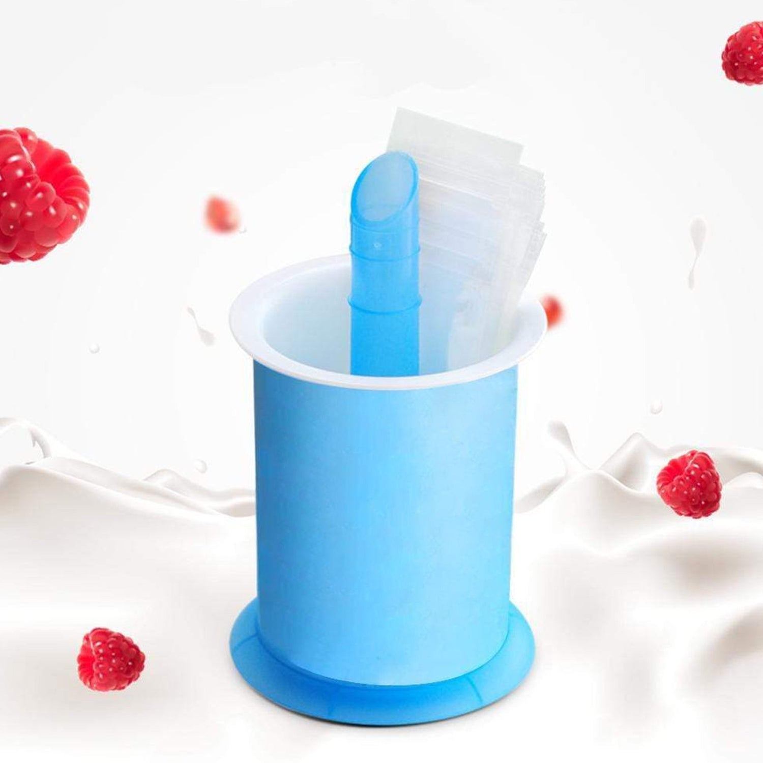 Wukusy 5512 homemade popsicle maker and ice cream machine with reusable mold and packing bag, perfect for kids and adults DIY treats
