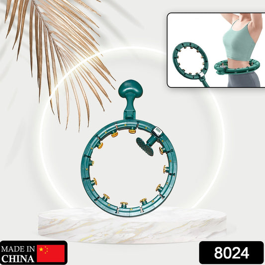 Wukusy fitness adjustable detachable hula hoop ring with smart counter for weight loss and exercise, designed for gym and home workouts.
